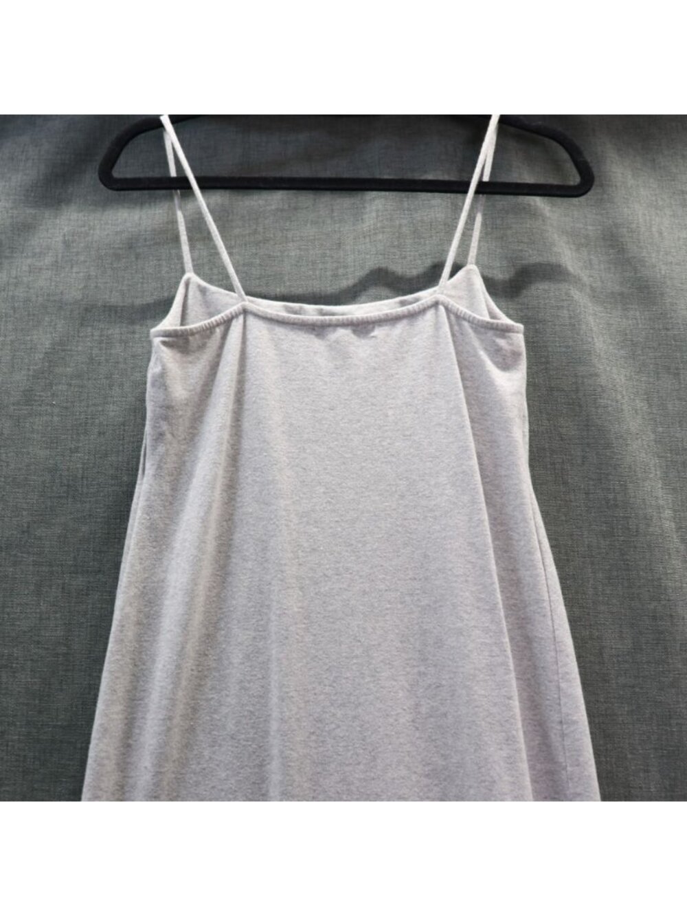 Reformation "Claudia" Cotton Cinch Midi Slip Dress Heather Grey Small - Picture 7 of 11